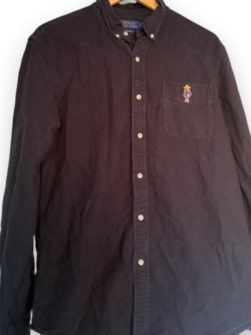 Polo Ralph Lauren black button-up shirt